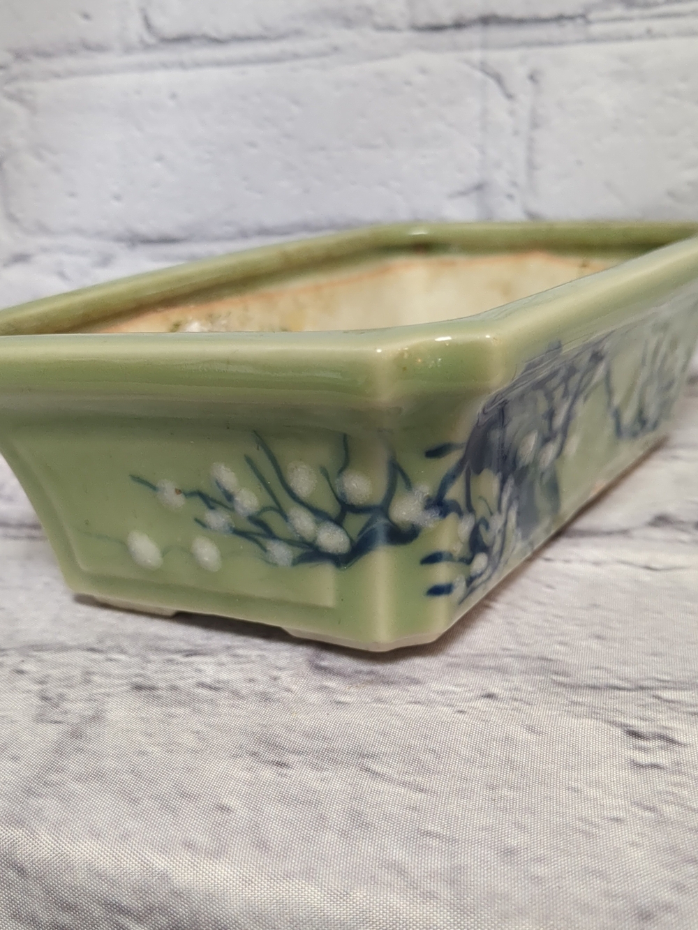 Vintage Japan 1930s Ceramic Stoneware Bonsai Planter Pottery - Picture 2 of 7